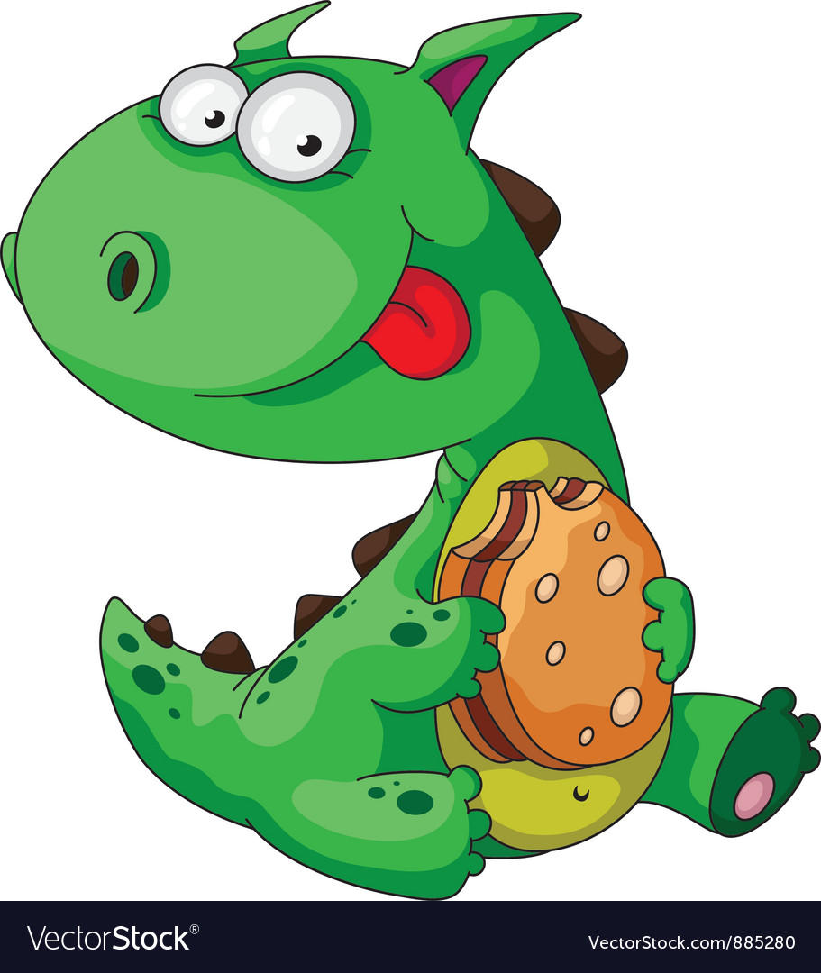 dinosaur eating shark