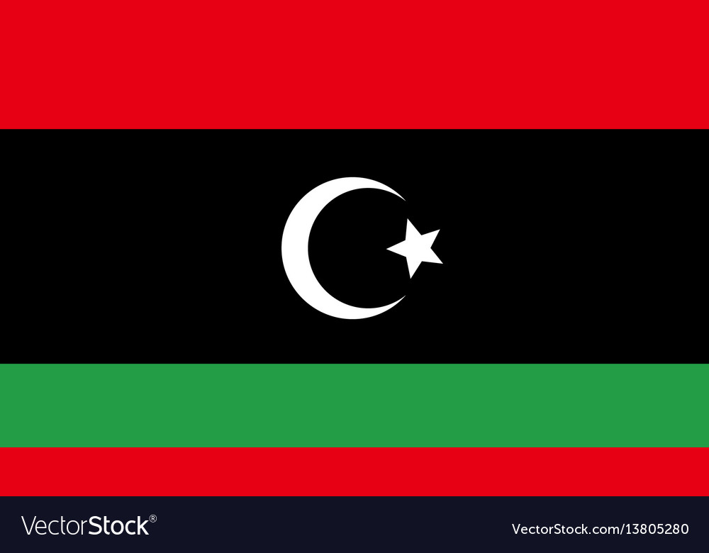 Libya flag for independence day and infographic