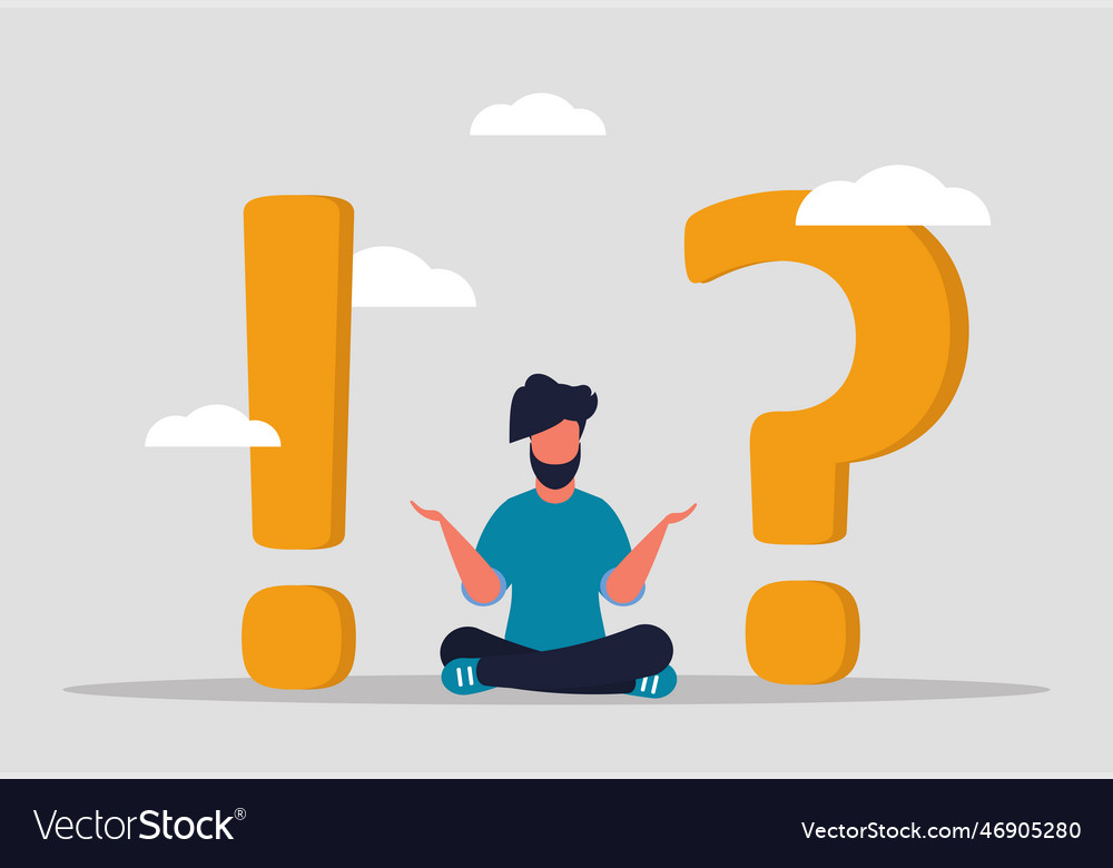 Questions and answers or frequently asked vector image Questions and answers or frequently asked