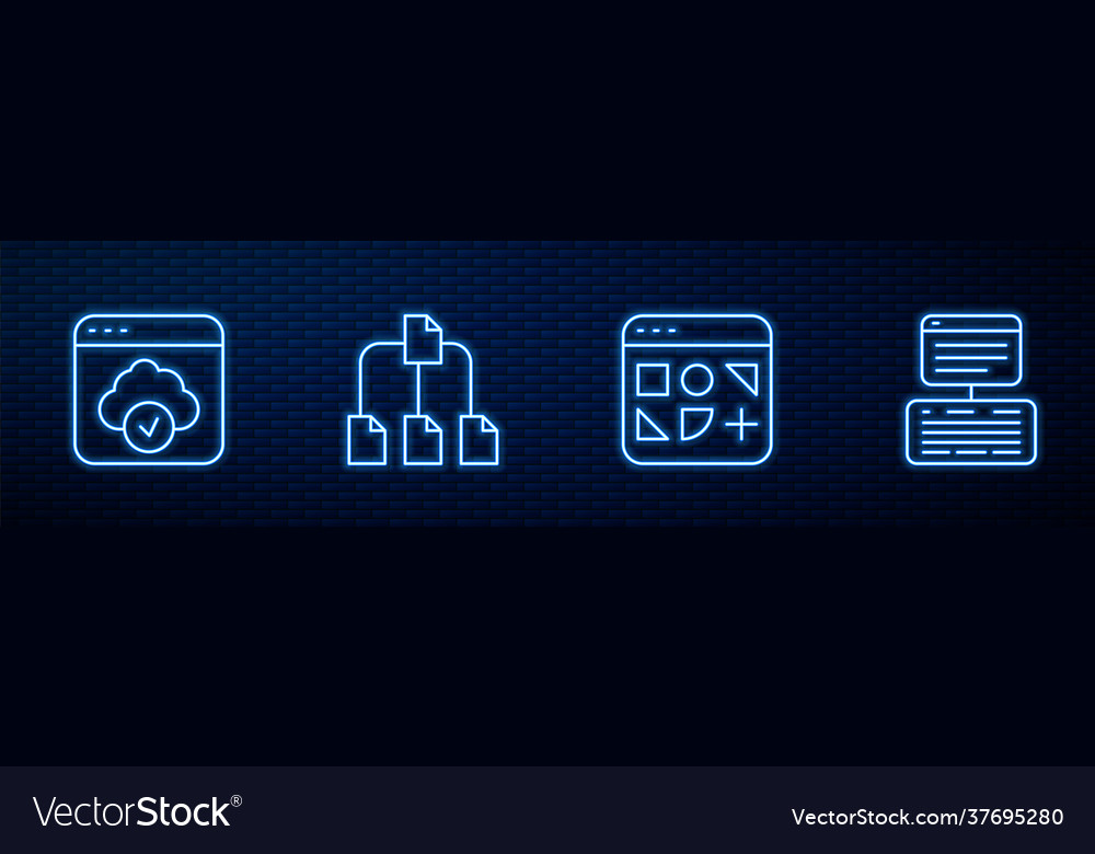 Konfigurieren Sie verschiedene Dateien Cloud-Technologiedaten vector image Konfigurieren Sie verschiedene Dateien Cloud-Technologiedaten