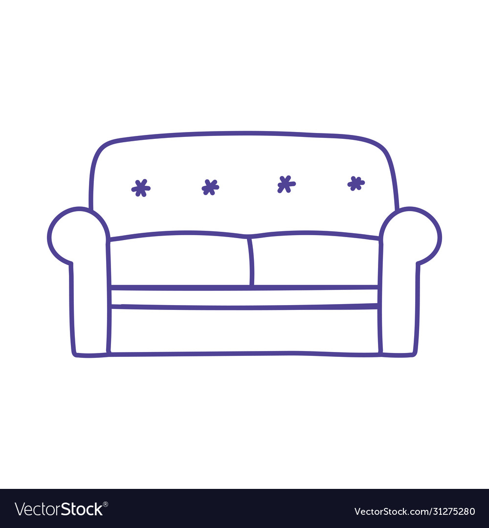 Sofa furniture comfort isolated icon design