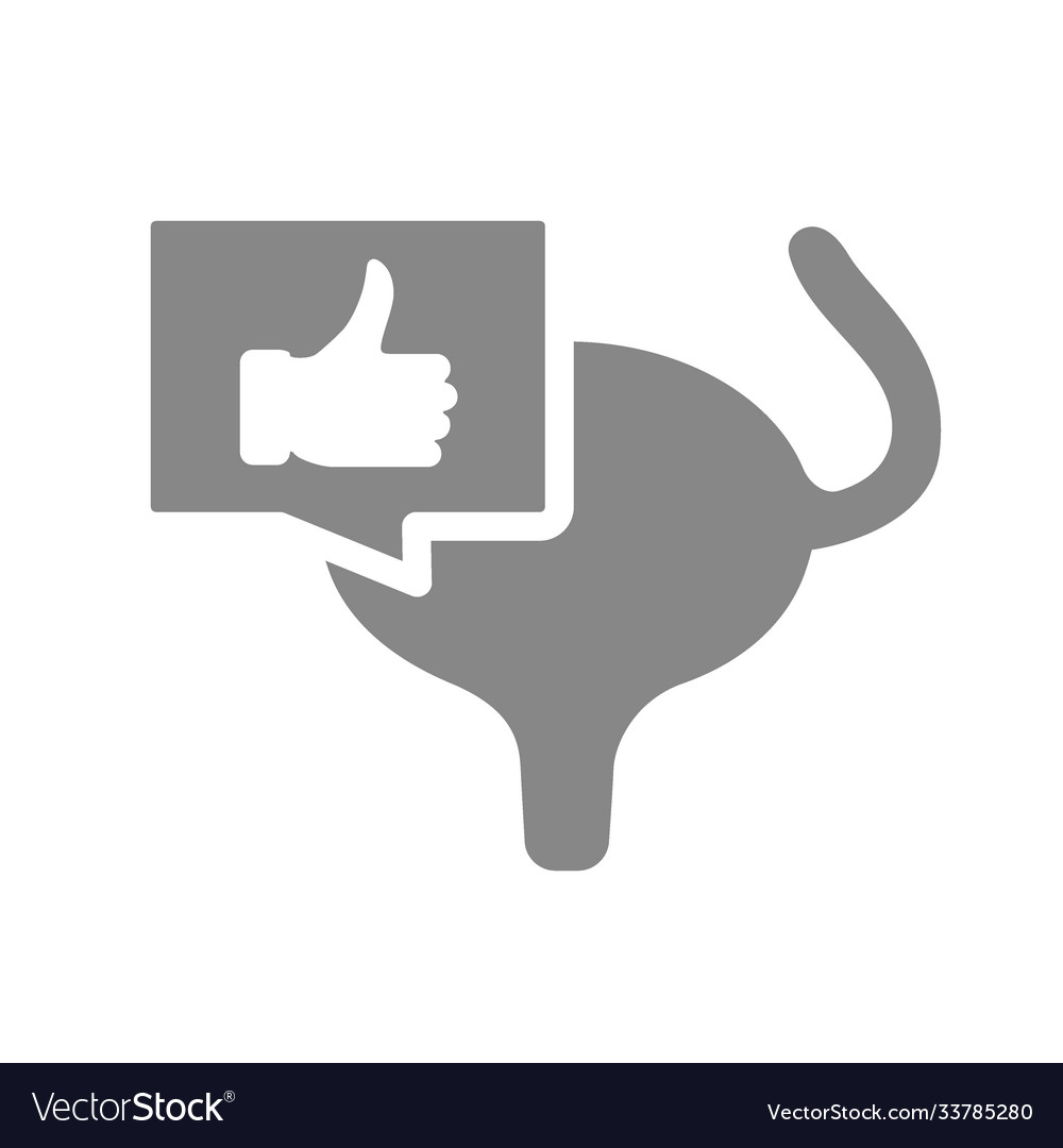 Urinary bladder with thumb up gesture in chat