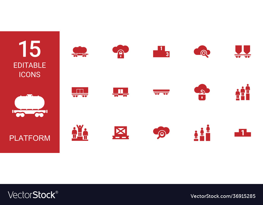 15 platform icons