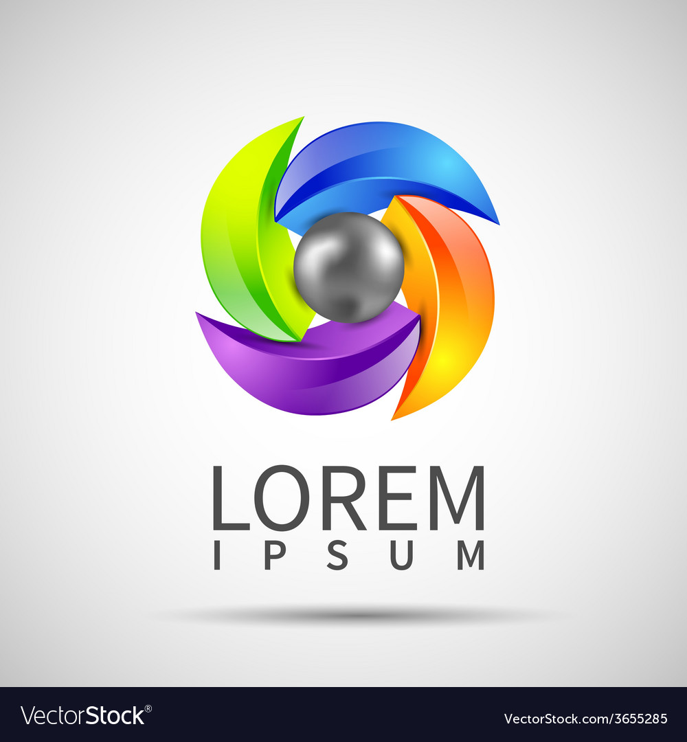 Abstract element shape design icon
