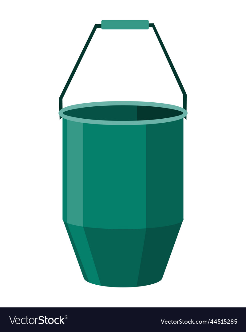 Bucket bail cartoon icon or pail Royalty Free Vector Image