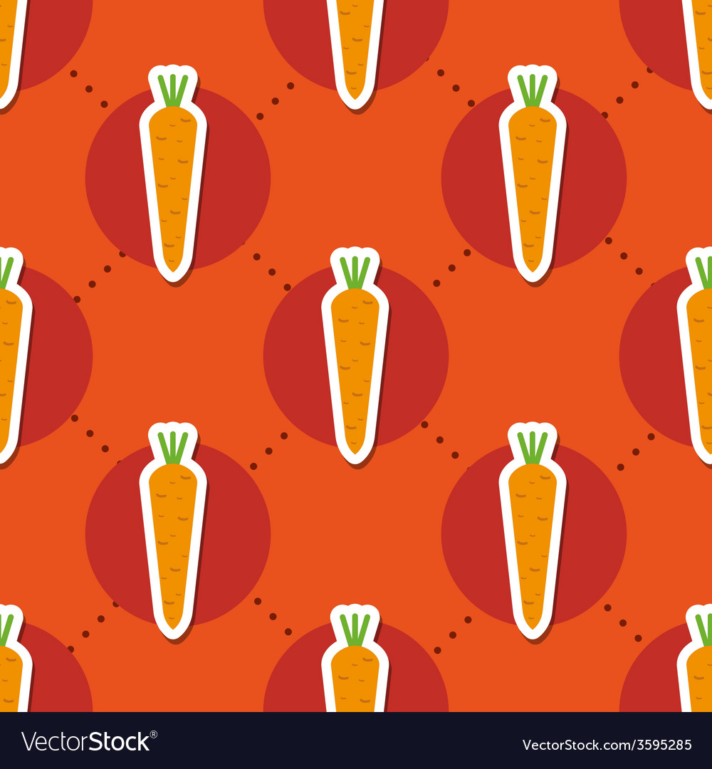 Carrot pattern seamless texture with ripe carrots