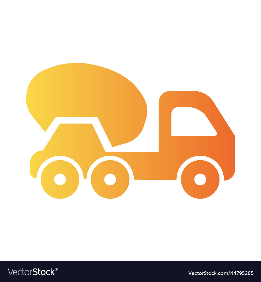 Concrete mixer gradient universal icon ui ux
