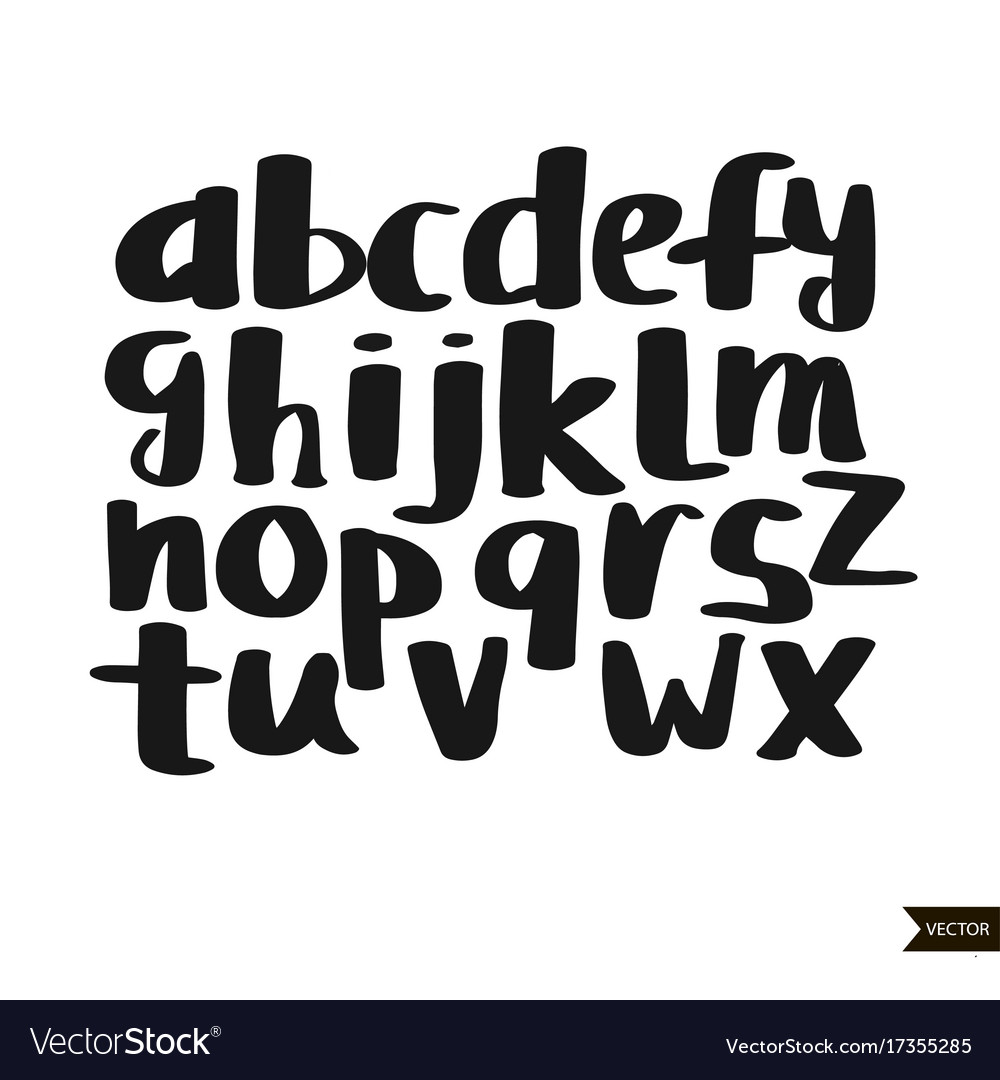 Elegant Calligraphic Alphabet Script