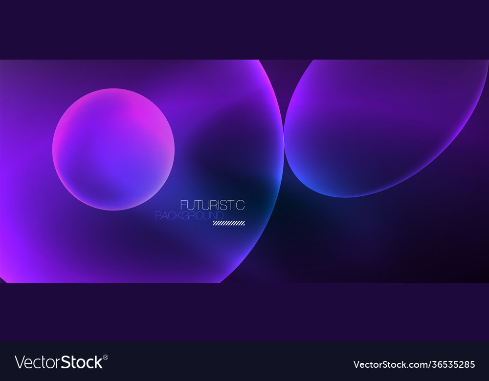 Neon ellipses abstract backgrounds shiny bright Vector Image