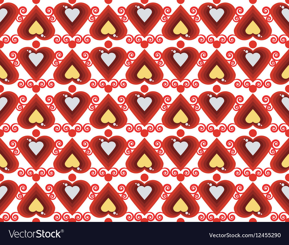 Abstract pattern with hearts