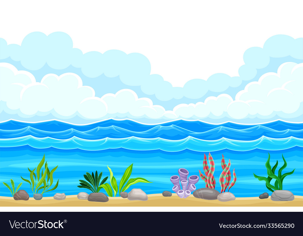 Game platform with uneven terrain and environment Vector Image