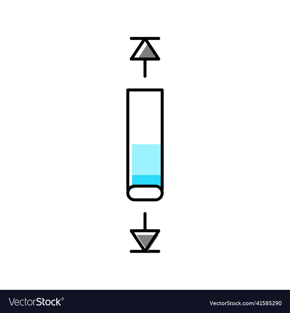 Over scroll color icon vector image Over scroll color icon