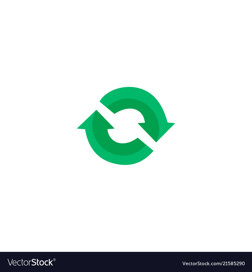 Refresh icon flat element