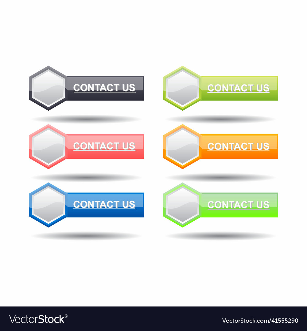 Set of website buttons