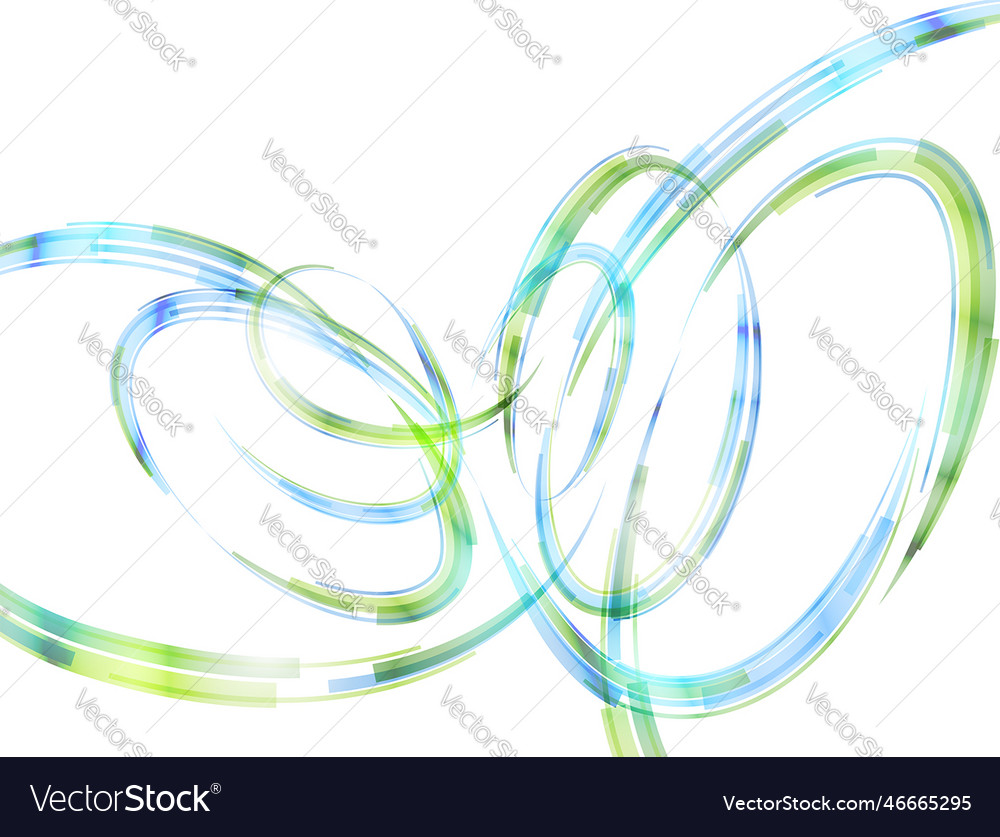 Abstract spiral stripes in form of loops and arcs vector image Abstract spiral stripes in form of loops and arcs