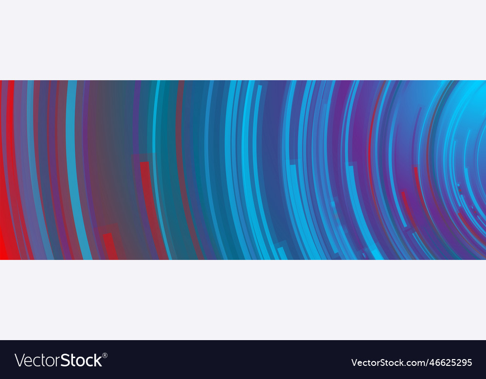 Bright circular lines abstract futuristic tech vector image Bright circular lines abstract futuristic tech