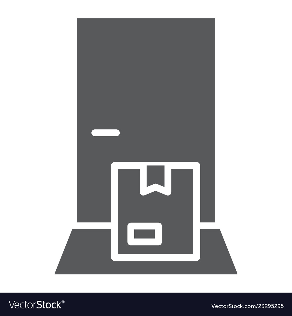 Delivery To The Door Glyph Icon Service And Vector Image