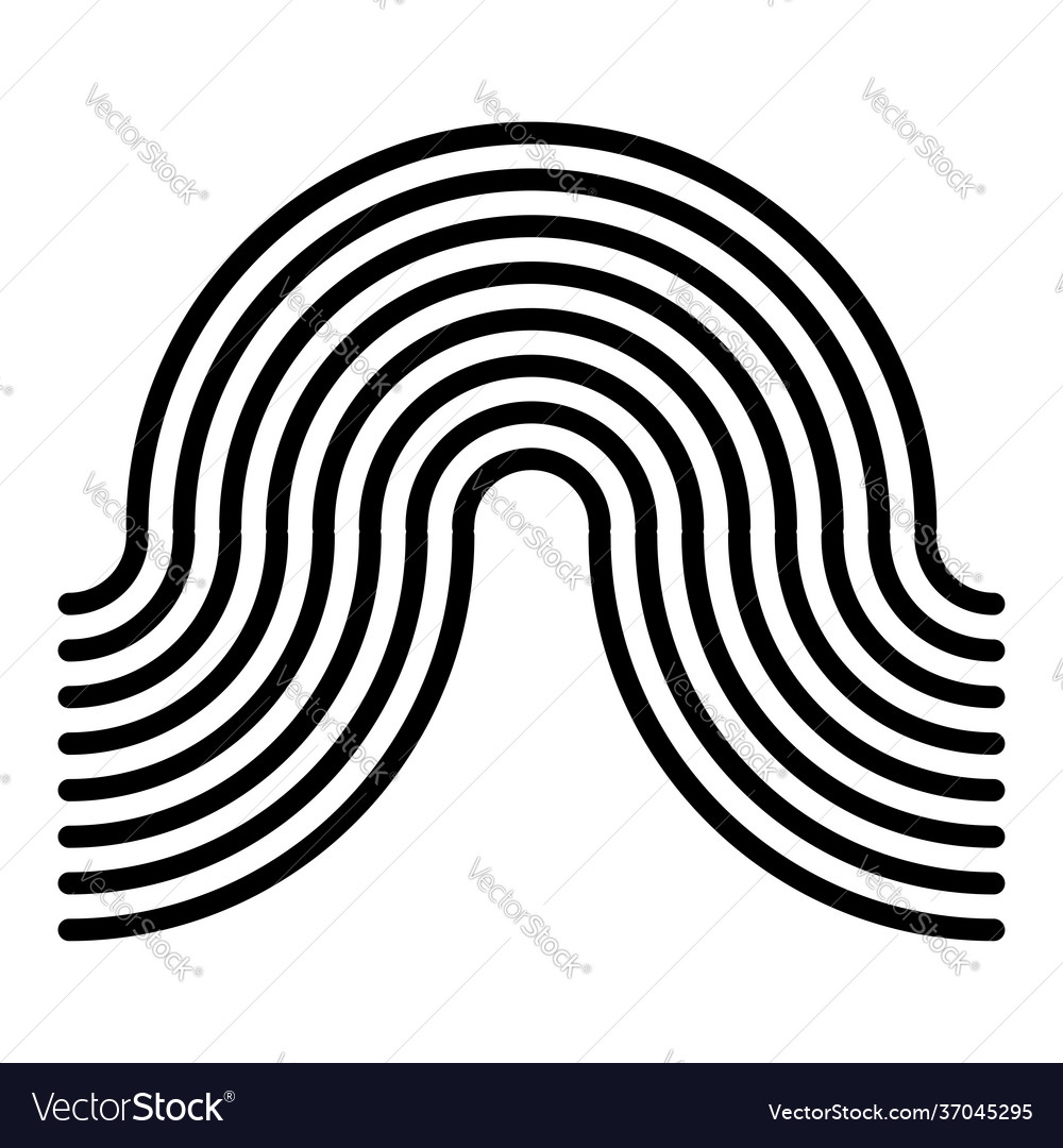 Graphics icon symbol made parallel curved vector image Graphics icon symbol made parallel curved