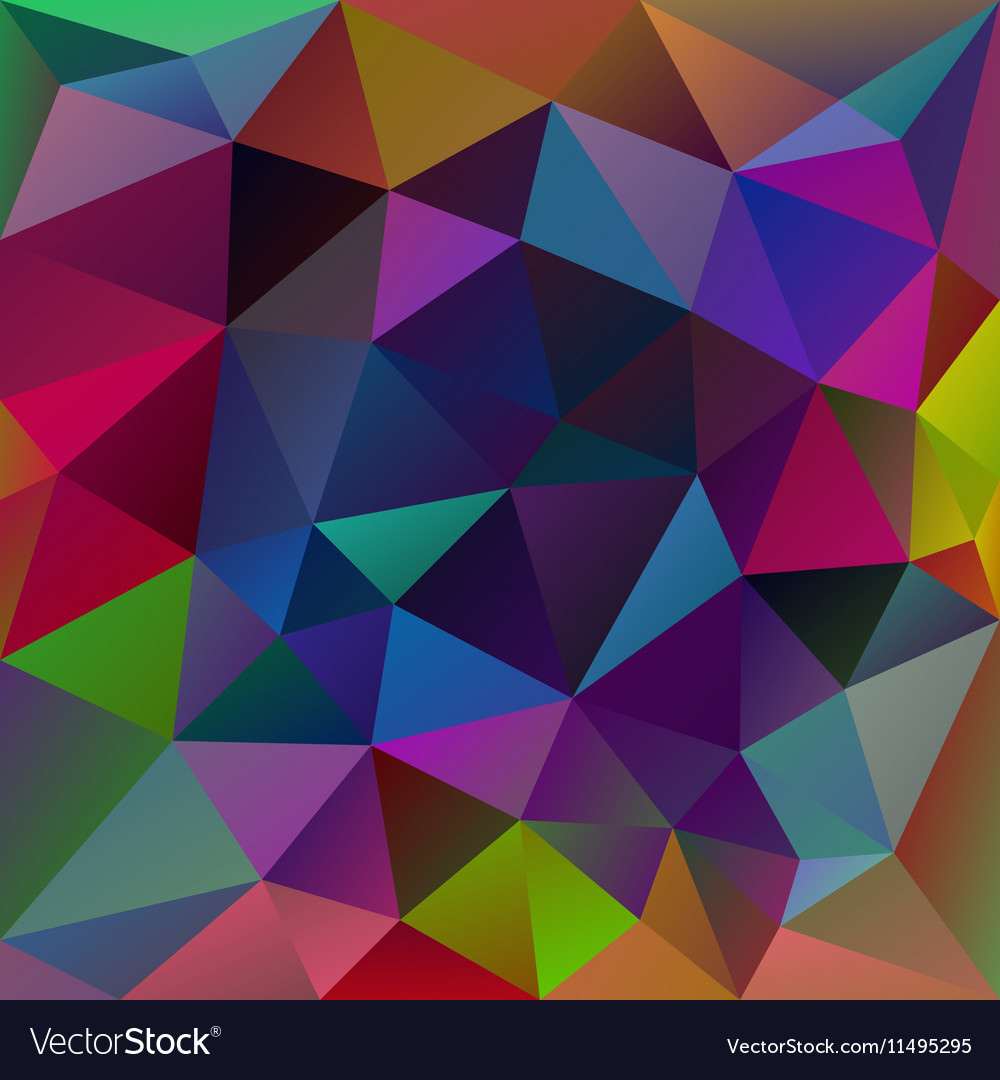 Neon Multi-Colored Polygon Pattern