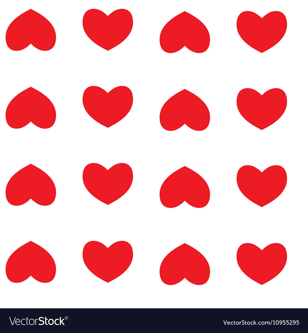 Seamless pattern with hearts