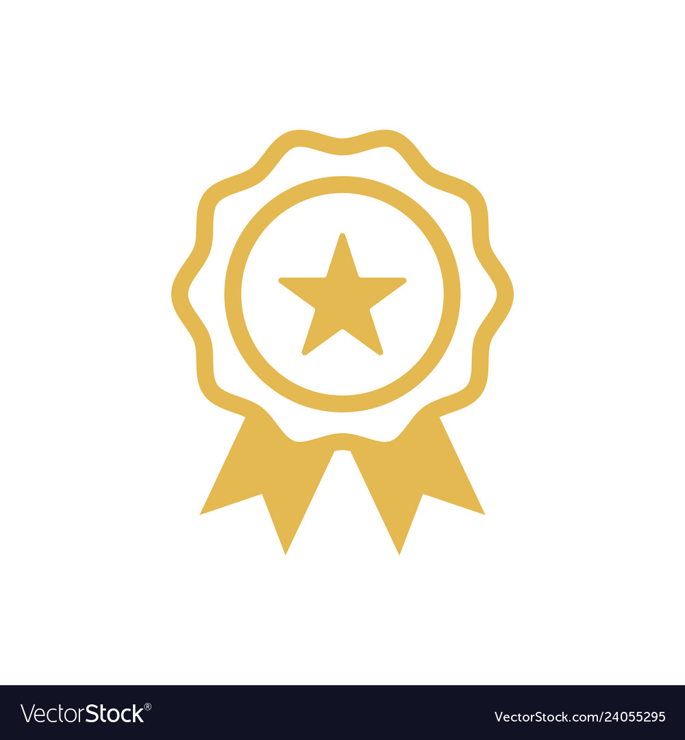 Star badge icon design template Royalty Free Vector Image