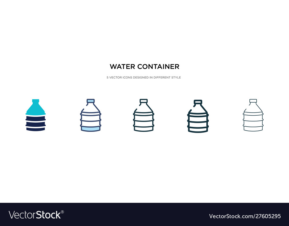Water container icon in different style two