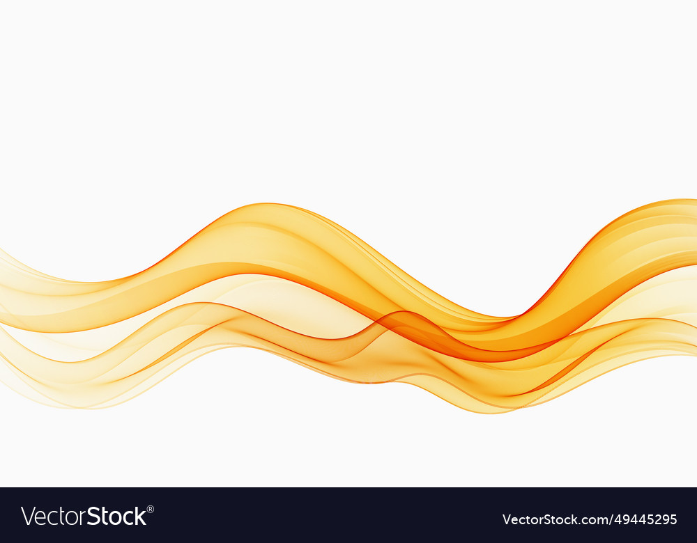 Wavy abstract orange lines in wave shape data vector image Wavy abstract orange lines in wave shape data