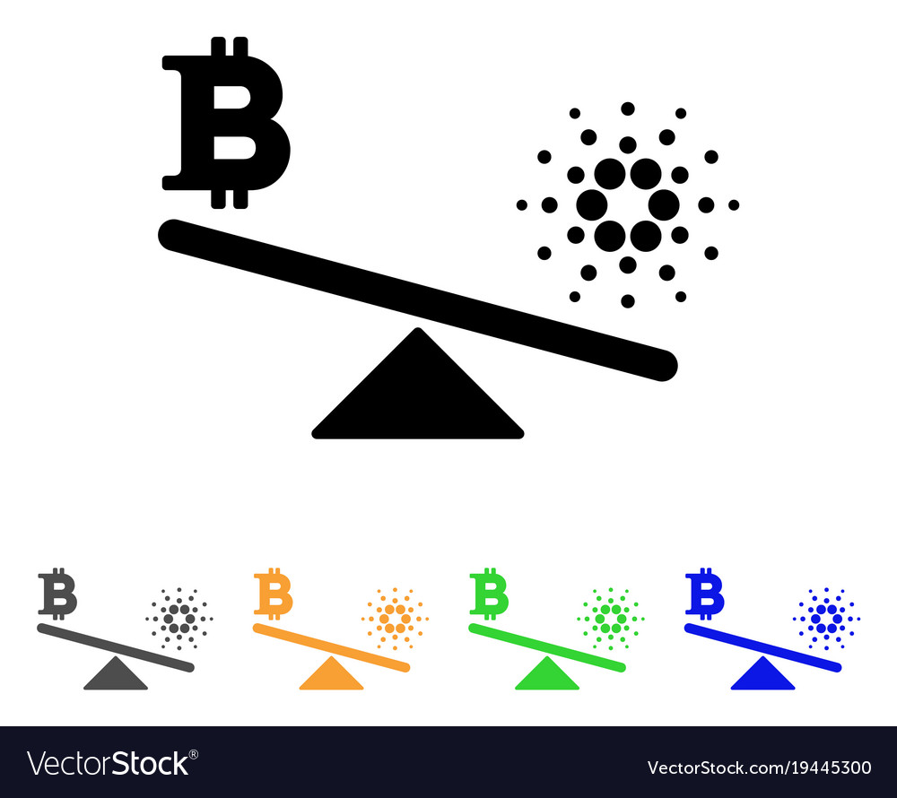 Bitcoin cardano balance swings icon