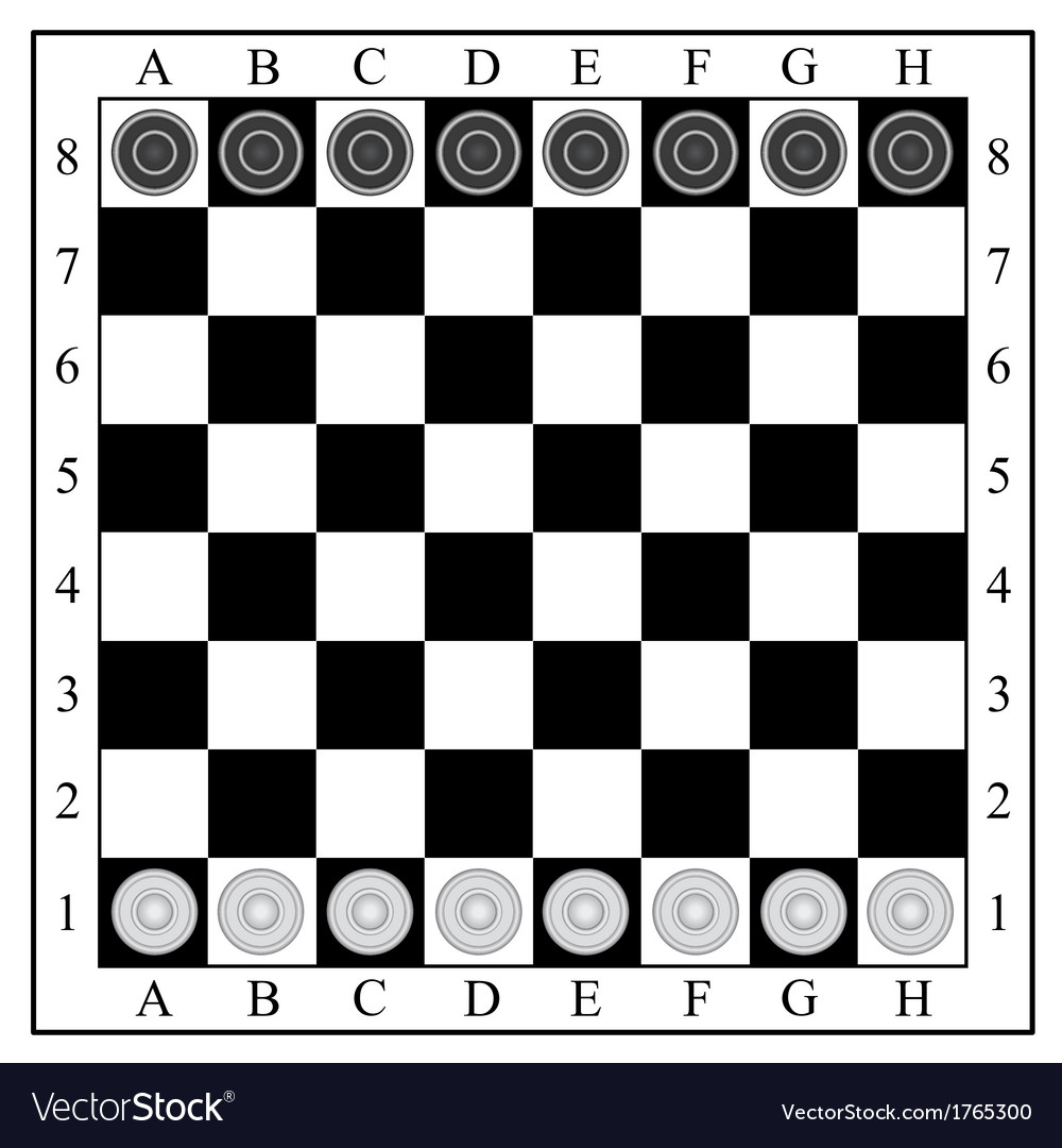 Classic checkers board