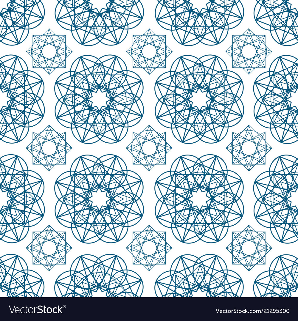 Geometric seamless pattern with circular shapes vector image Geometric seamless pattern with circular shapes