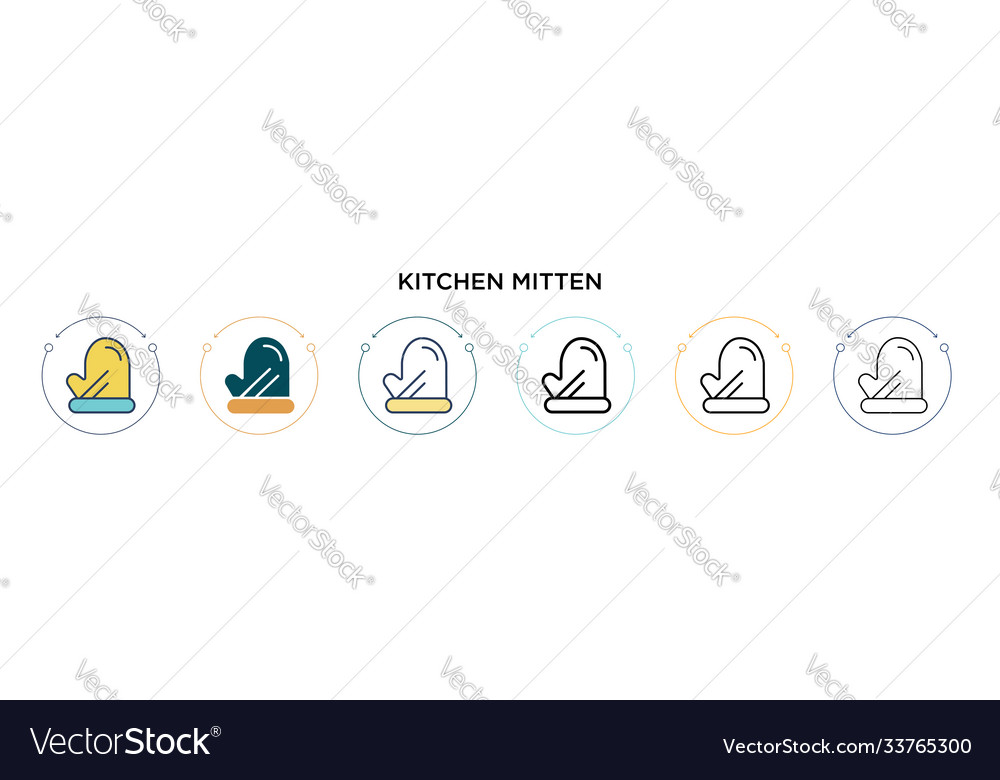 Küchenmilben-Symbol in gefüllter dünner Linie Umriss