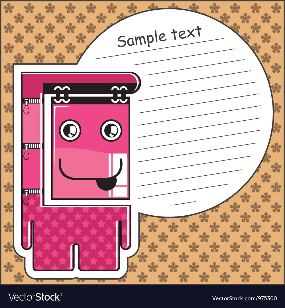 Monster with message cloud