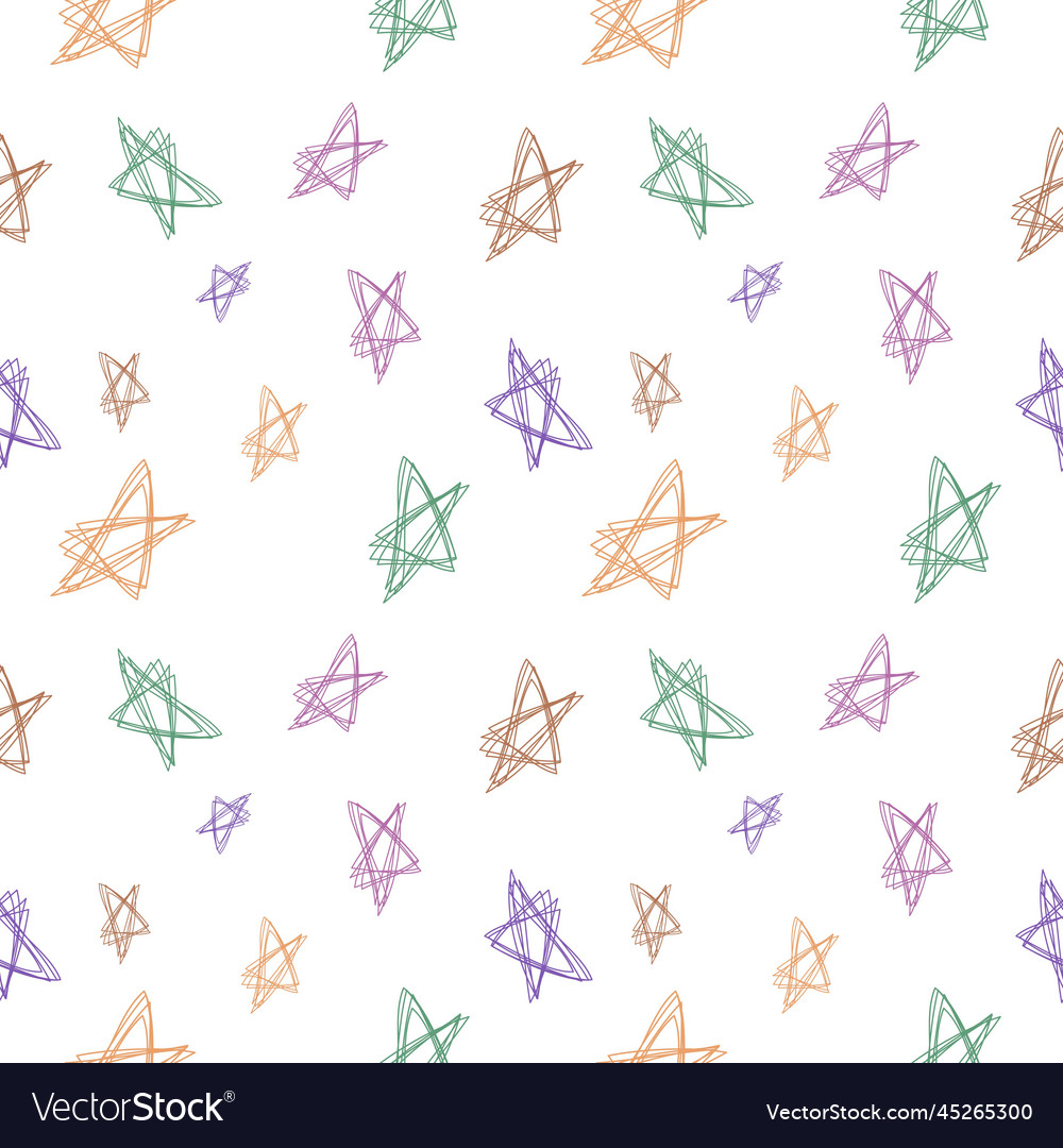 Seamless pattern design star shape abstract