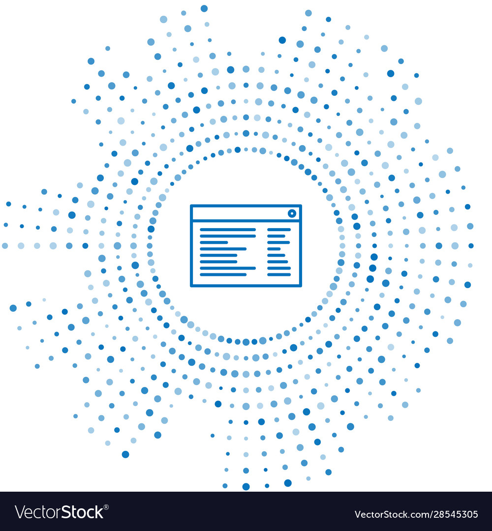 Blue line Software Web-Entwickler Programmiercode vector image Blue line Software Web-Entwickler Programmiercode