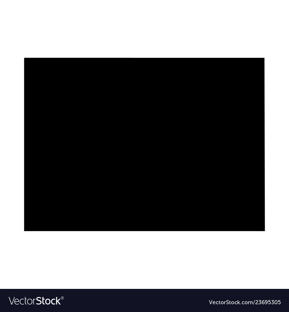 Colorado state of usa - solid black silhouette Vector Image