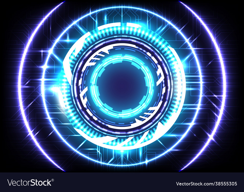 Element computer data abstract hologram vector image Element computer data abstract hologram