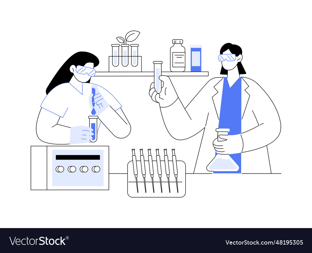 Experimental conditions setting abstract concept Vector Image