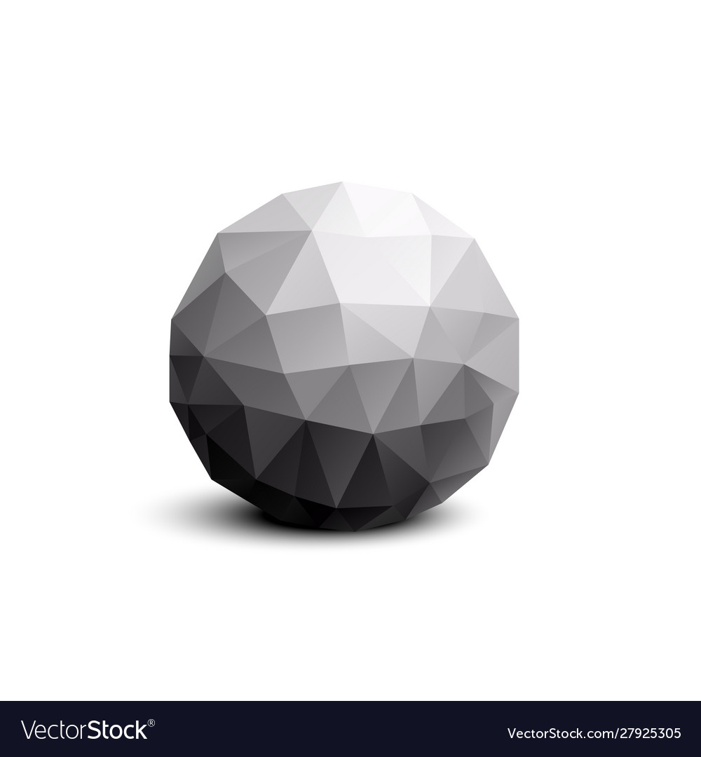 Isolated round abstract composition