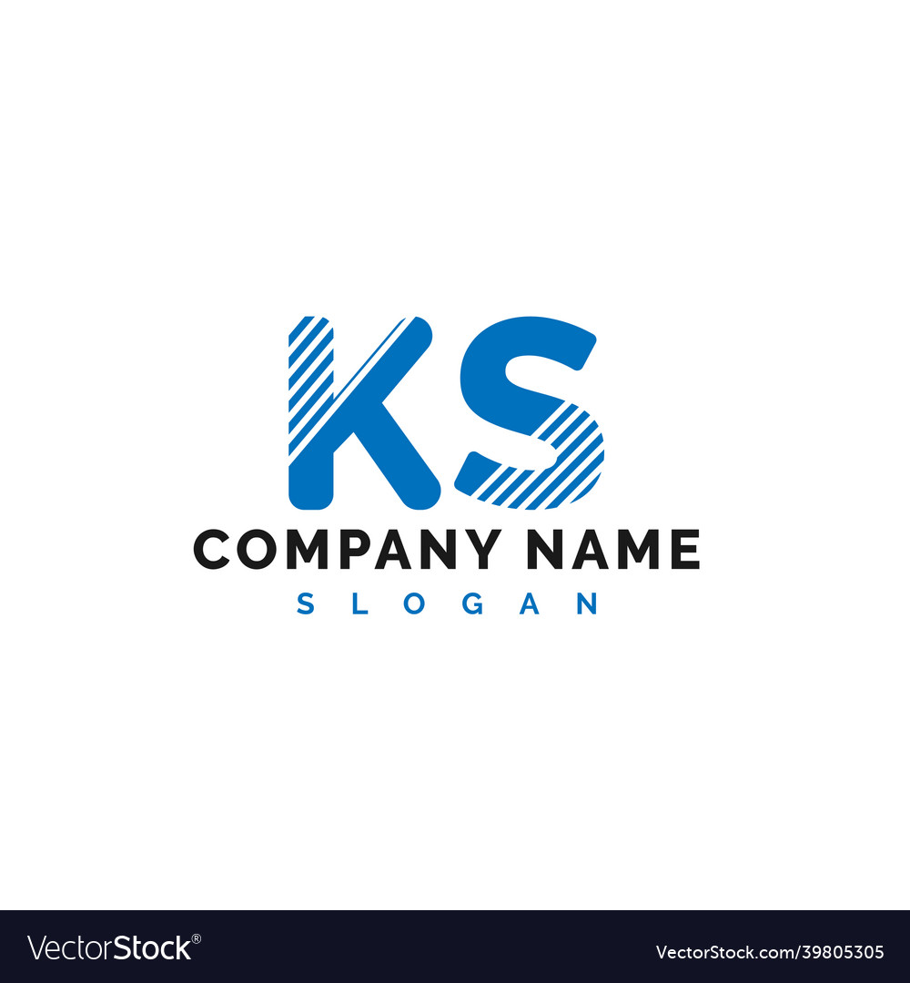 Ks letter logo design letter logo Royalty Free Vector Image