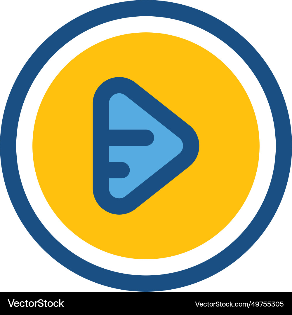 Play button icon Royalty Free Vector Image - VectorStock