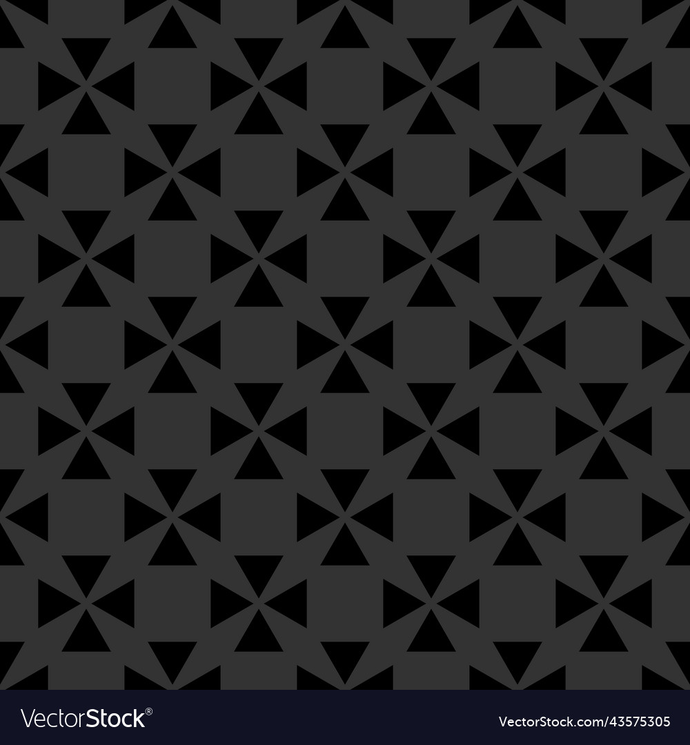 Seamless black and grey pattern with decorative