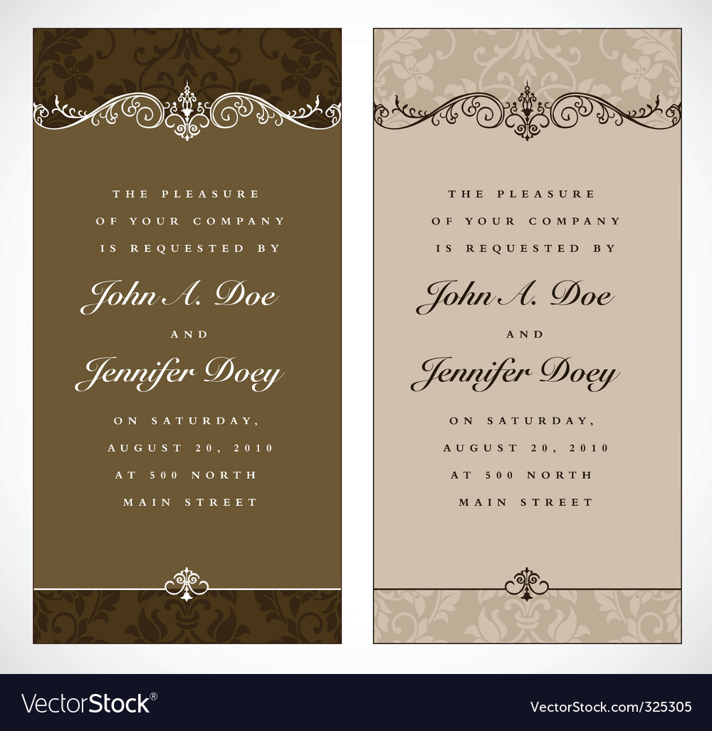 wedding invitation royalty free vector image vectorstock wedding invitation vector