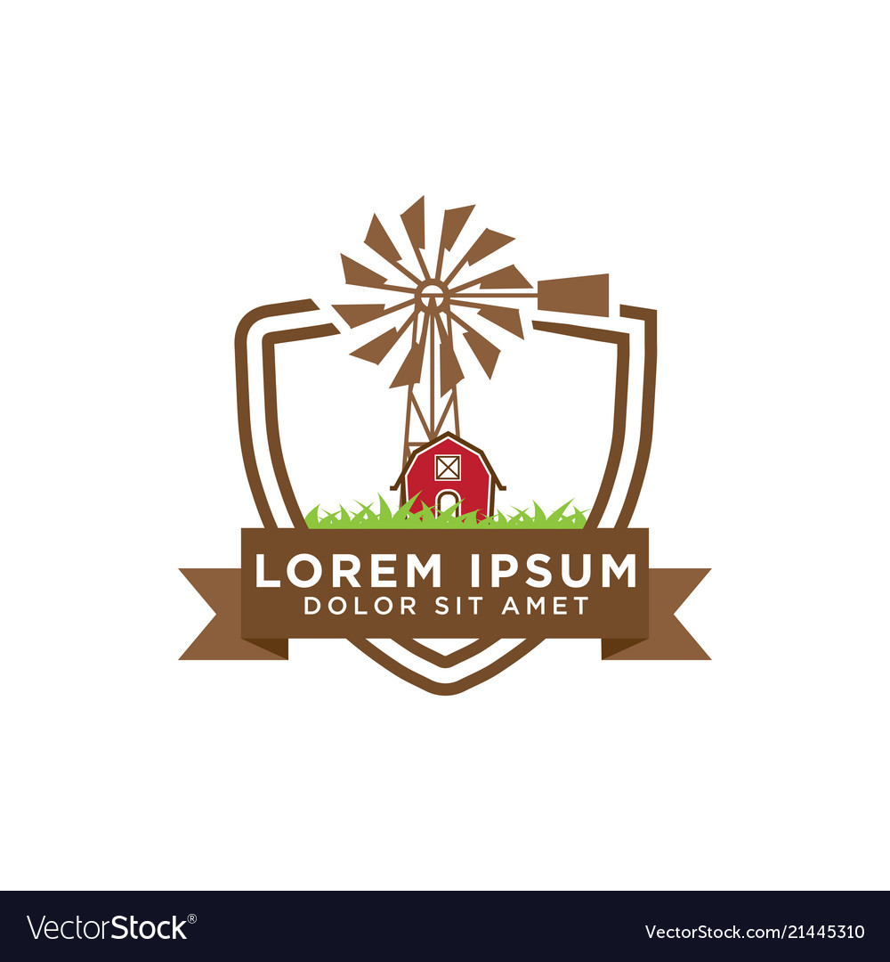 Barn logo design template Royalty Free Vector Image