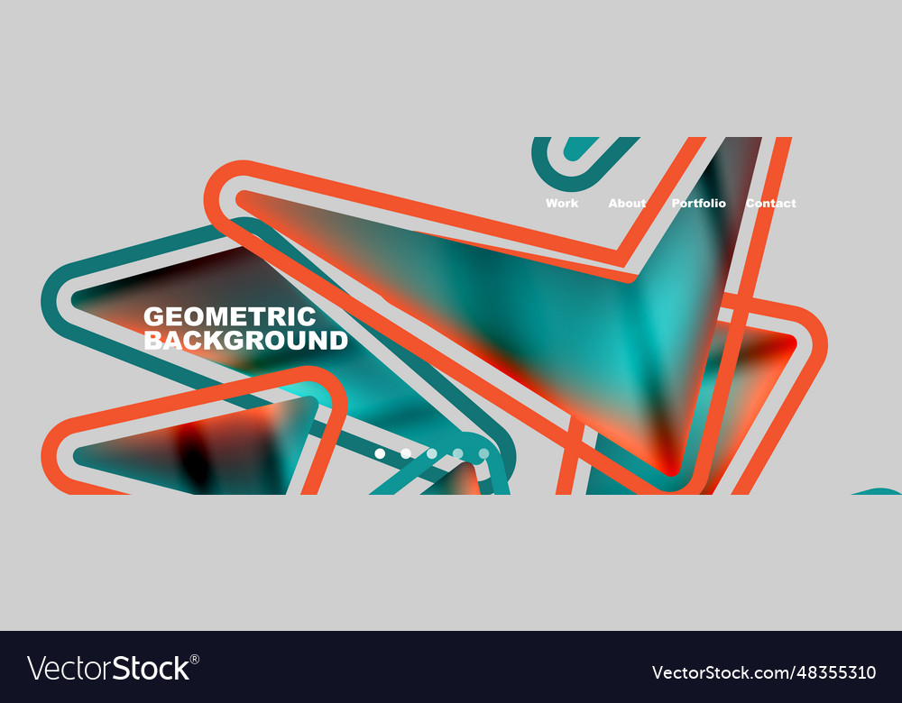 Bright colorful triangular shapes abstract vector image Bright colorful triangular shapes abstract
