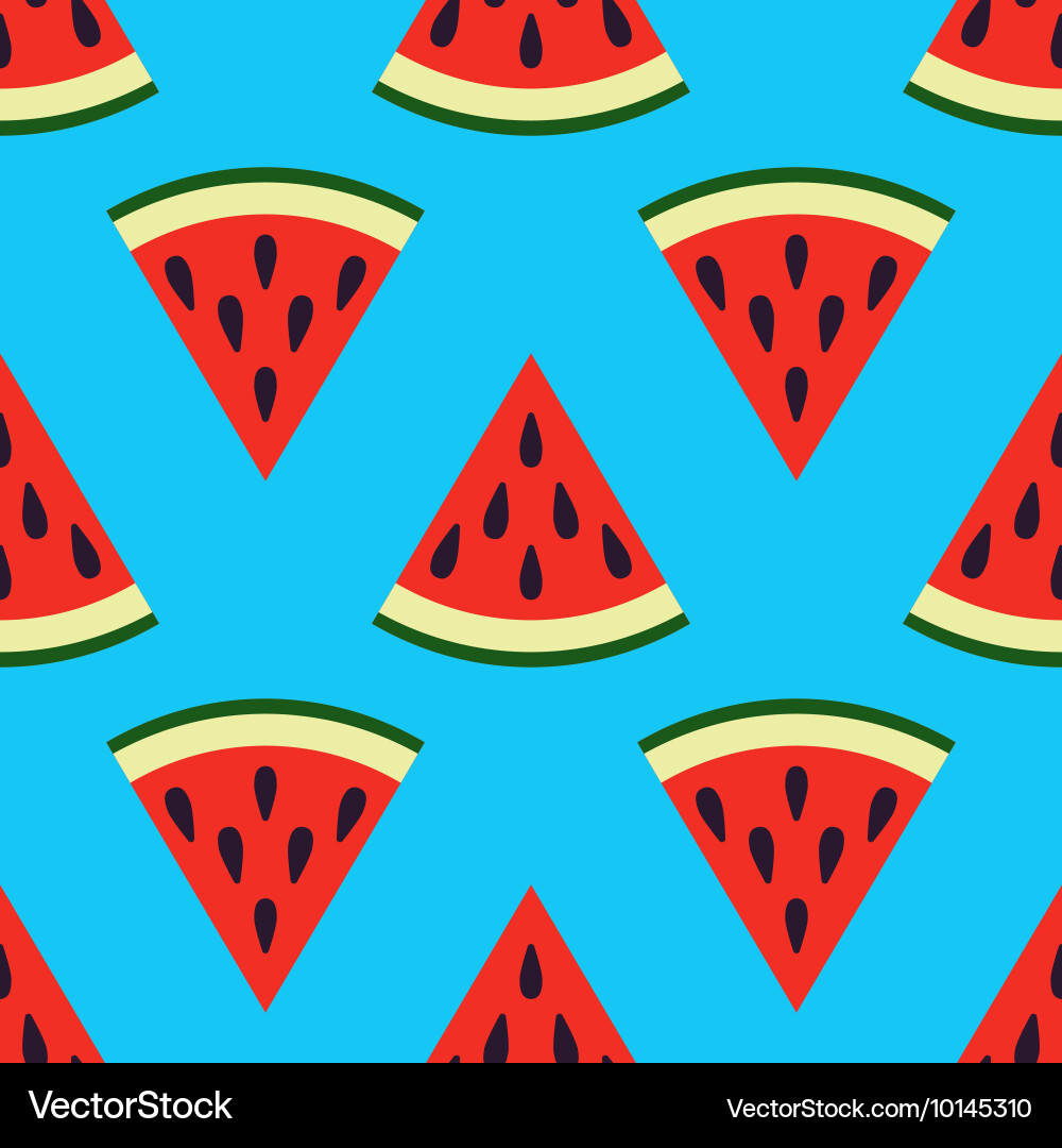 Cute seamless watermelon pattern Royalty Free Vector Image