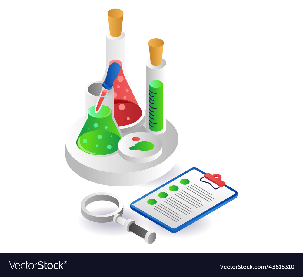 Experimental analysis of laboratory data vector image Experimental analysis of laboratory data