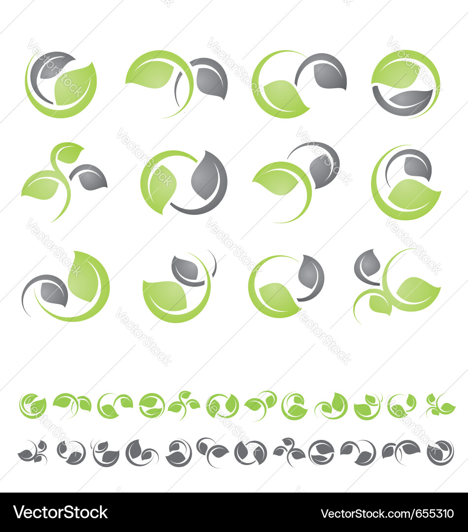 Green leaf logo Royalty Free Vector Image - VectorStock