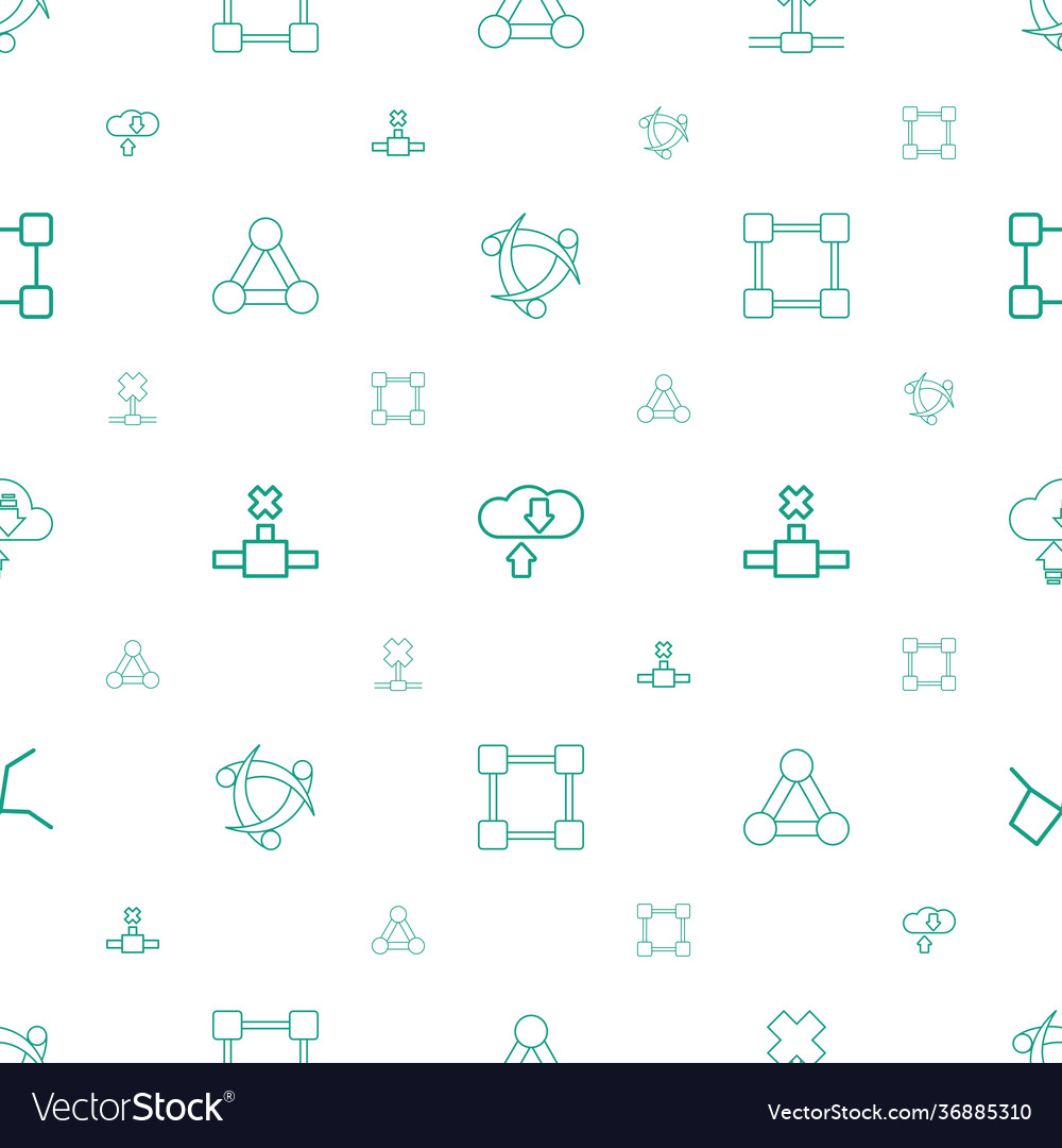 Networking icons pattern seamless white background