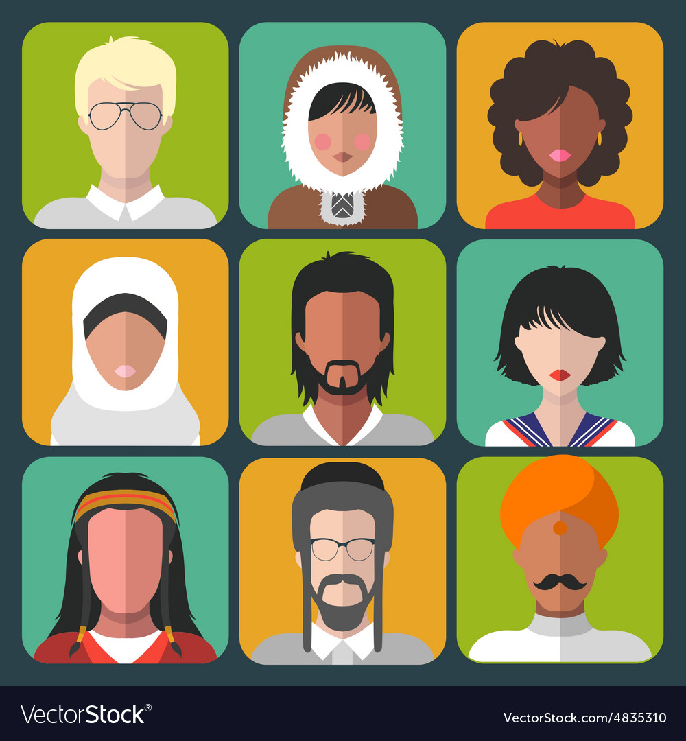 Set Of Cartoon Head Icons Royalty Free Vector Image Set Of Cartoon Head Icons Royalty Free Vector Image