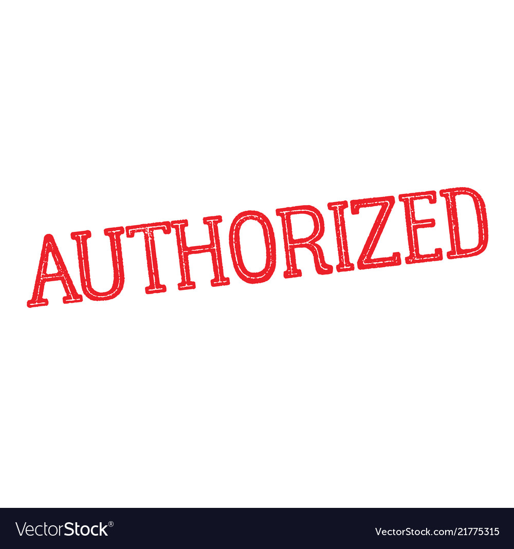 Authorized rubber stamp Royalty Free Vector Image